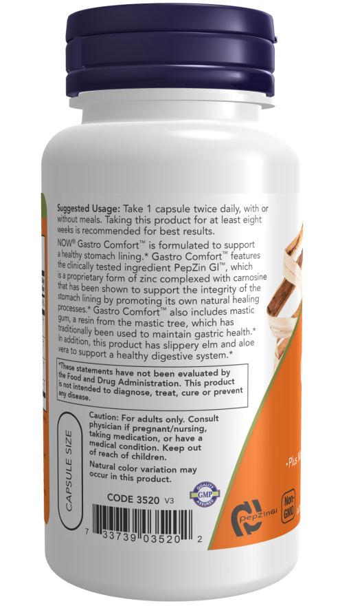 Cápsulas vegetales Gastro Comfort™ con PepZin GI™