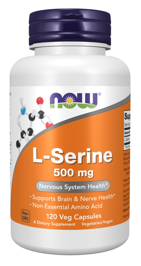 Cápsulas vegetales de L-serina 500 mg