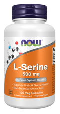 Cápsulas vegetales de L-serina 500 mg