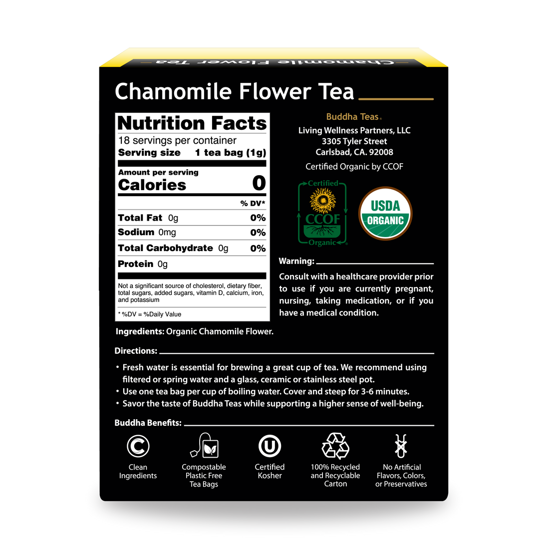 Té de flor de manzanilla