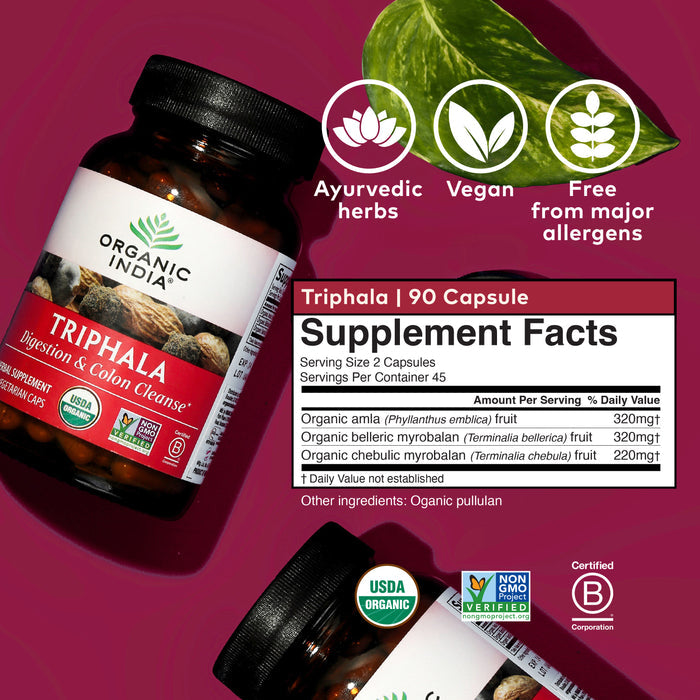 Cápsulas de triphala