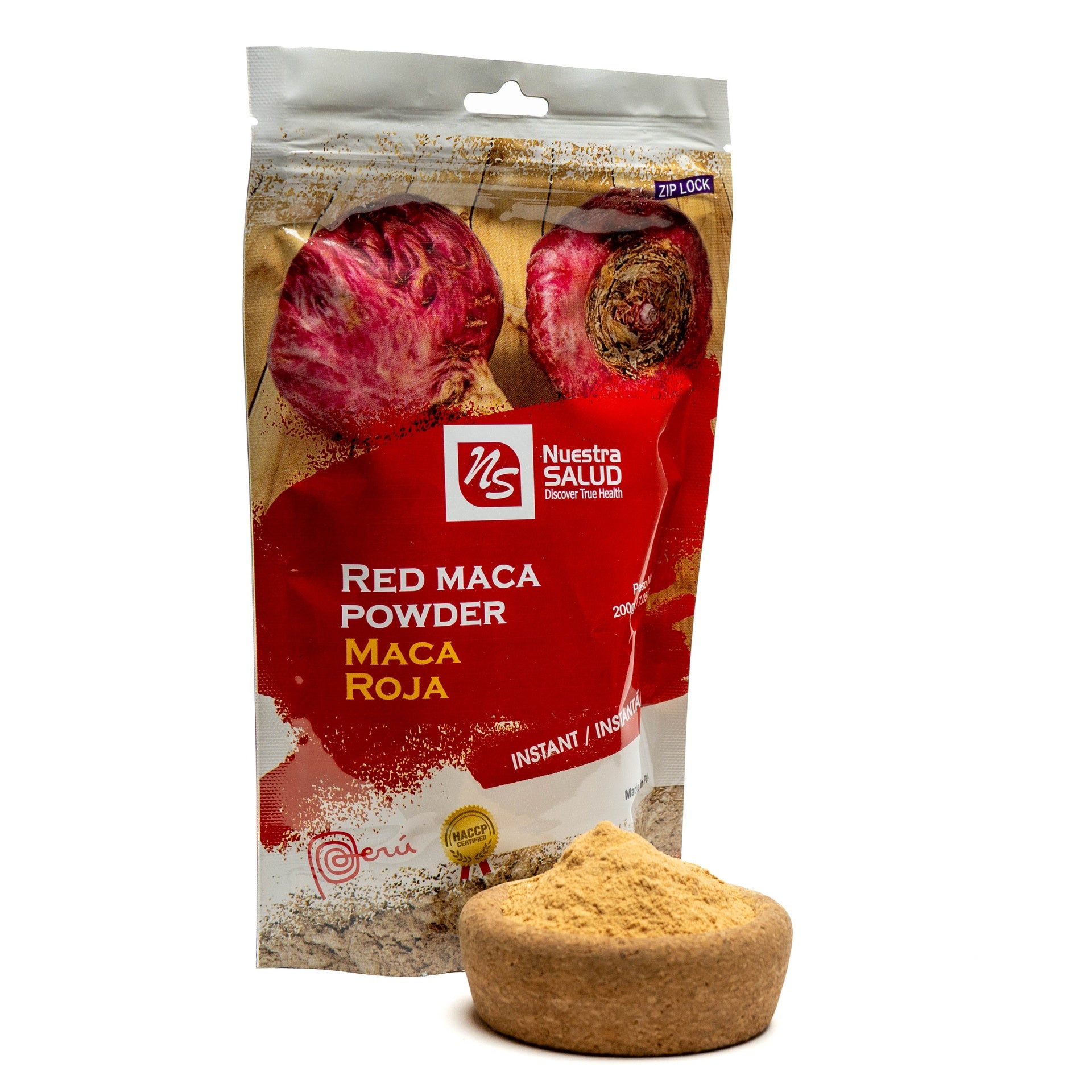 HARINA DE MACA ROJA GELATINIZADA