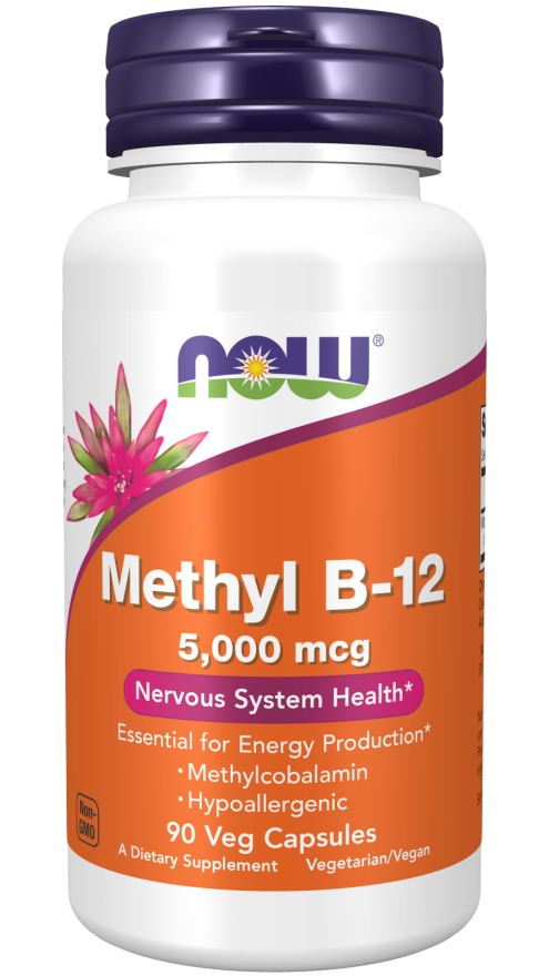 Cápsulas vegetales de metil B-12 de 5000 mcg