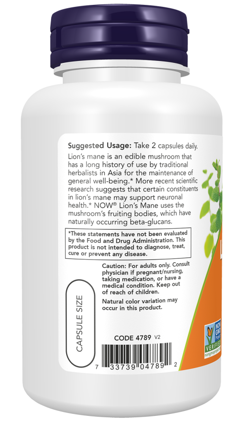 Cápsulas vegetales de melena de león de 500 mg