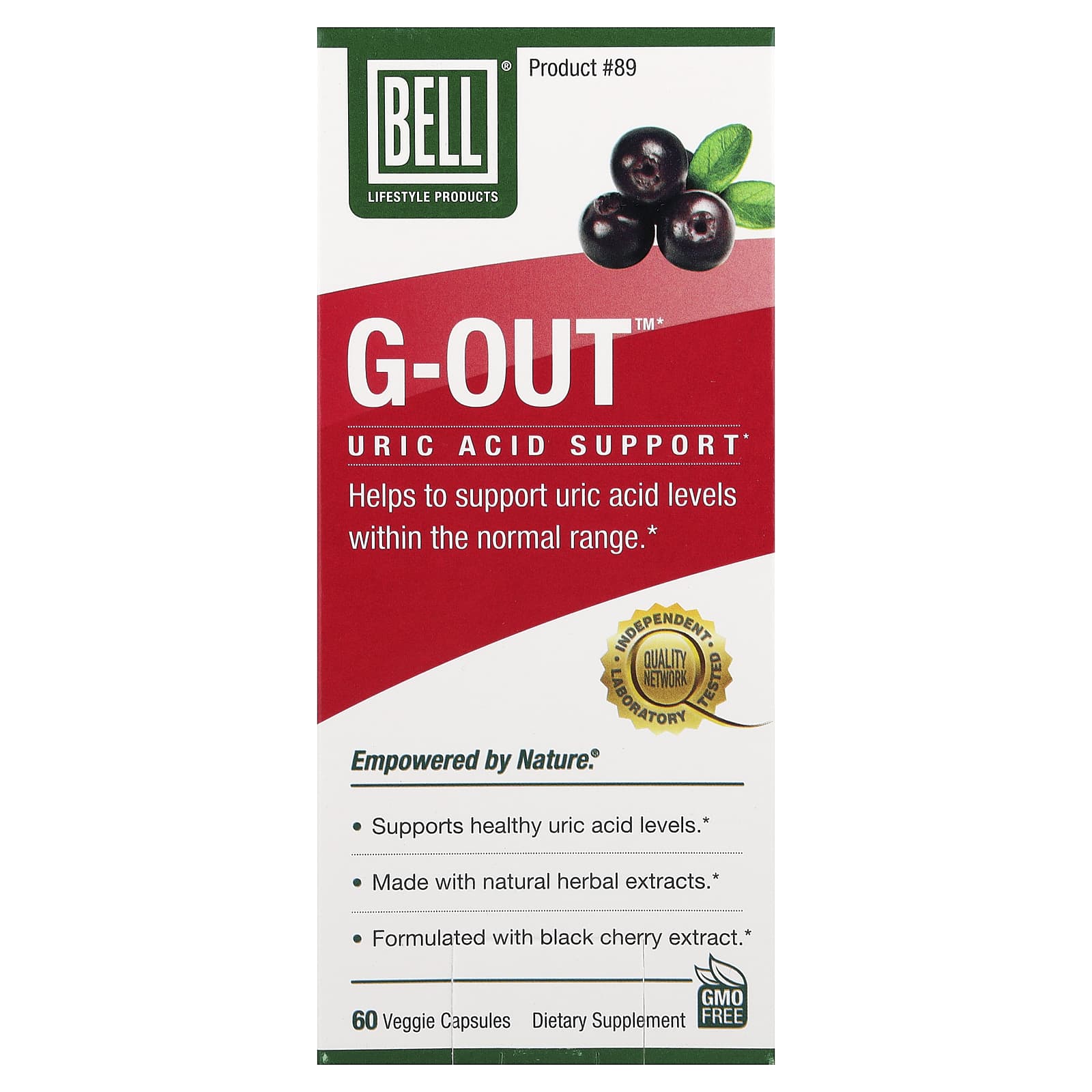 G-Out™, Refuerzo para el ácido úrico, 60 cápsulas vegetales