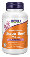 Cápsulas vegetales de semilla de uva extra fuerte de 250 mg