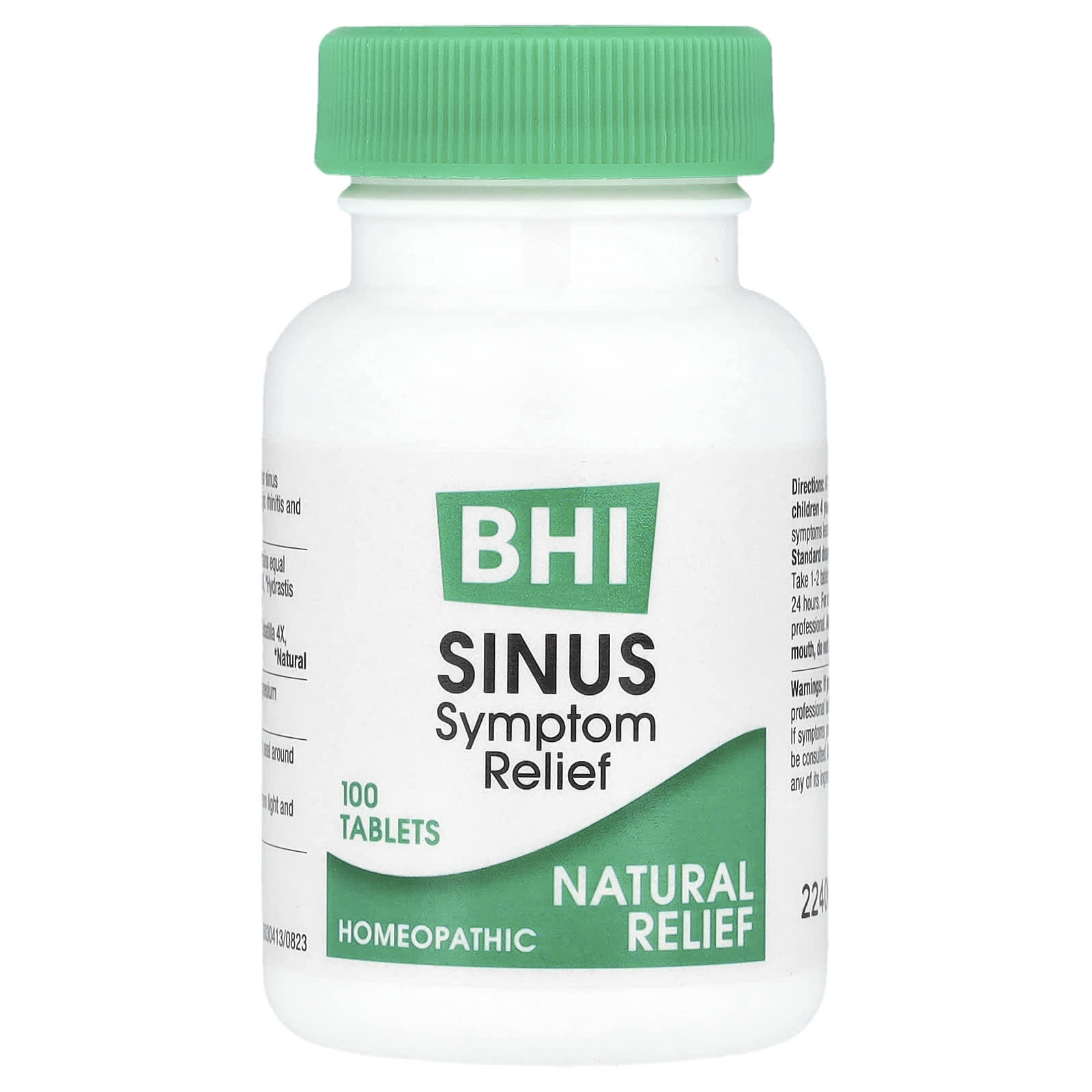 BHI, Sinusitis, 100 comprimidos
