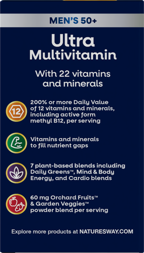 ALIVE ULTRA MULTIVITAMÍNICO PARA HOMBRES MAYORES DE 50 AÑOS