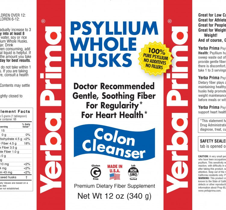 Cáscaras enteras de psyllium