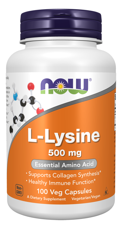 Cápsulas vegetales de L-lisina 500 mg