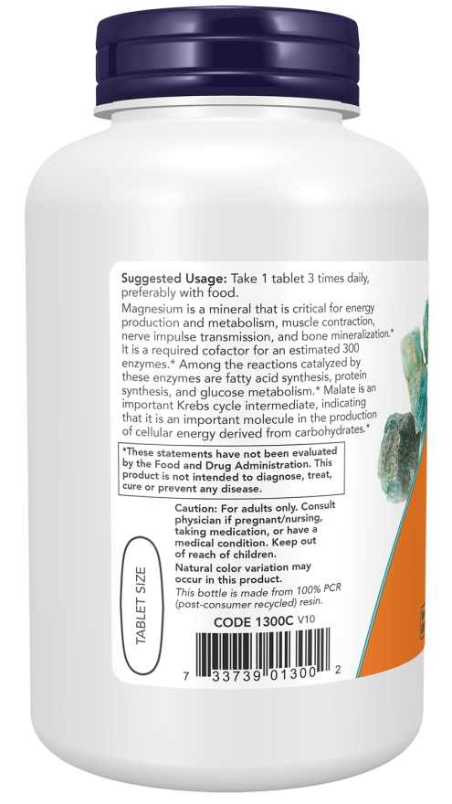 Comprimidos de malato de magnesio de 1000 mg