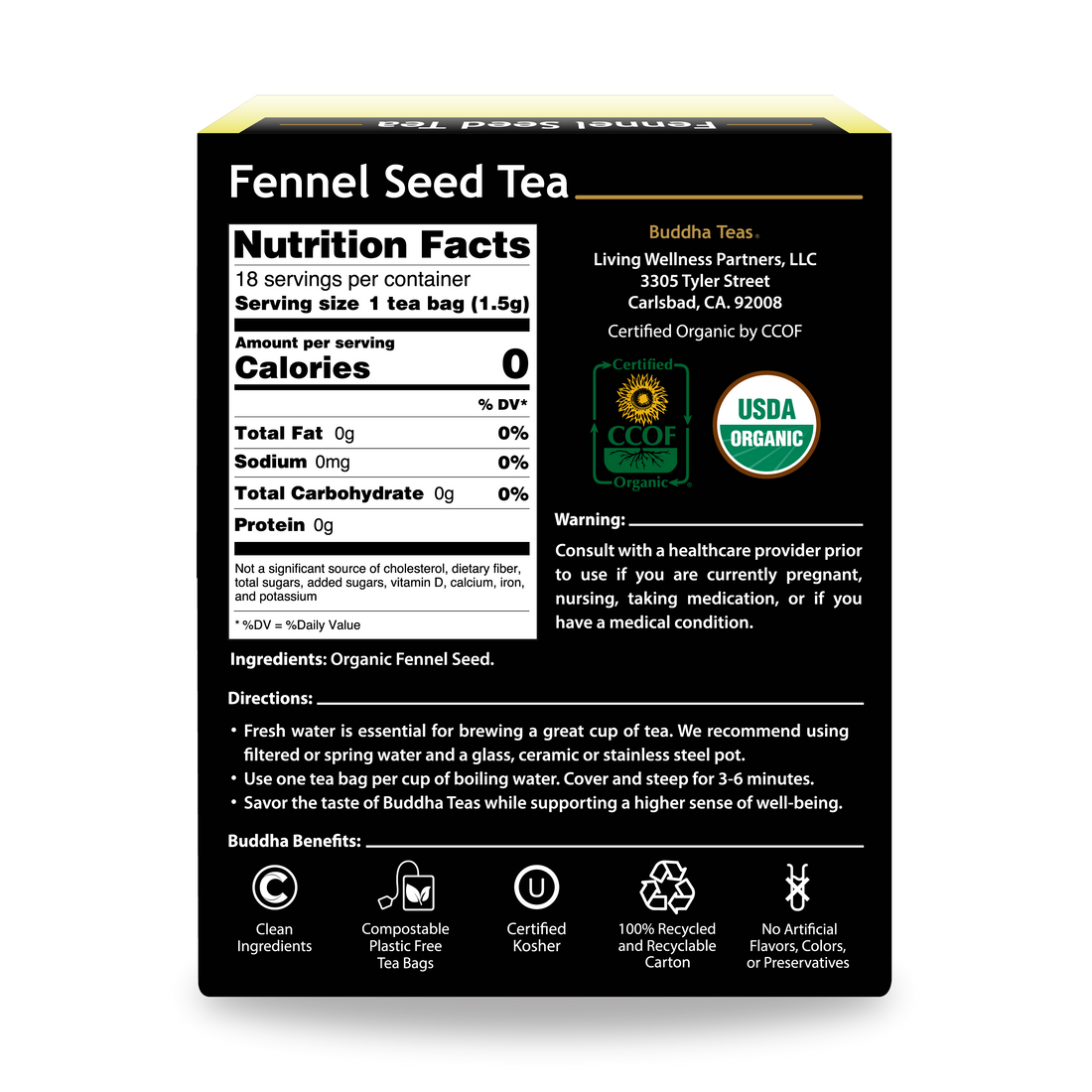Té de semillas de hinojo