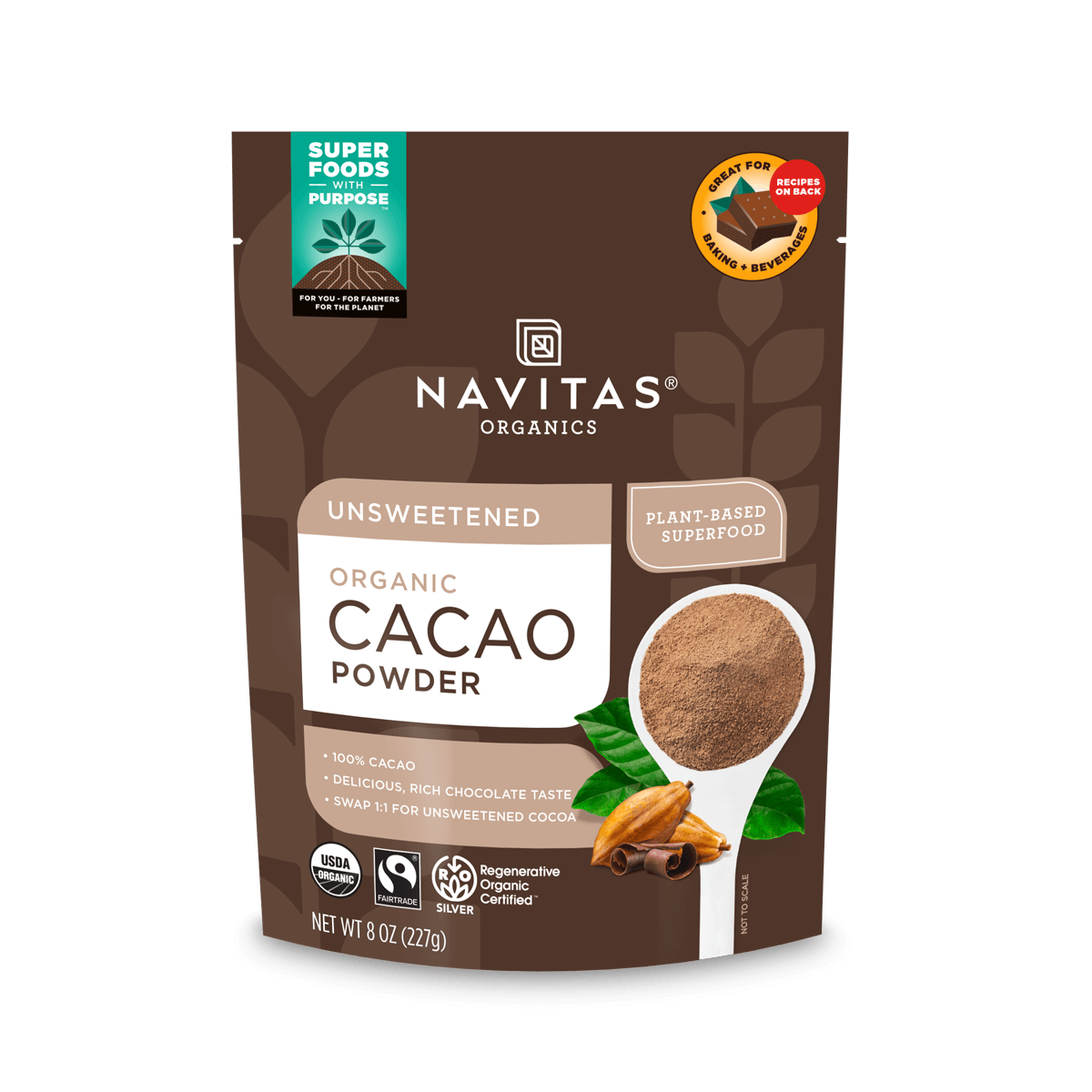 ORGANIC CACAO POWDER 8 onz.