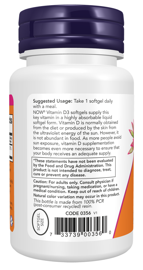 Cápsulas blandas de vitamina D3 2500 UI