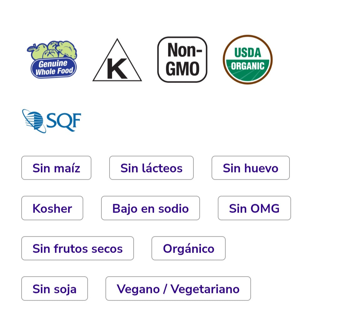 Polvo de pasto de trigo orgánico