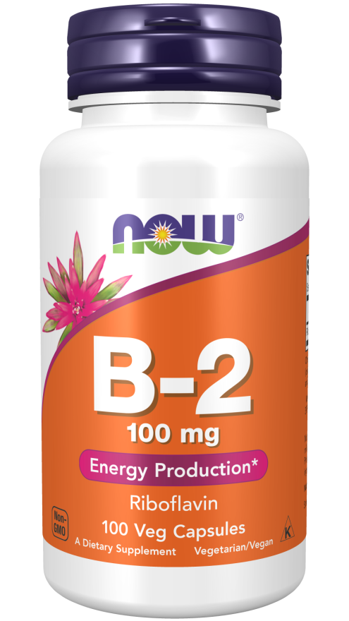 Cápsulas vegetales de vitamina B-2 de 100 mg