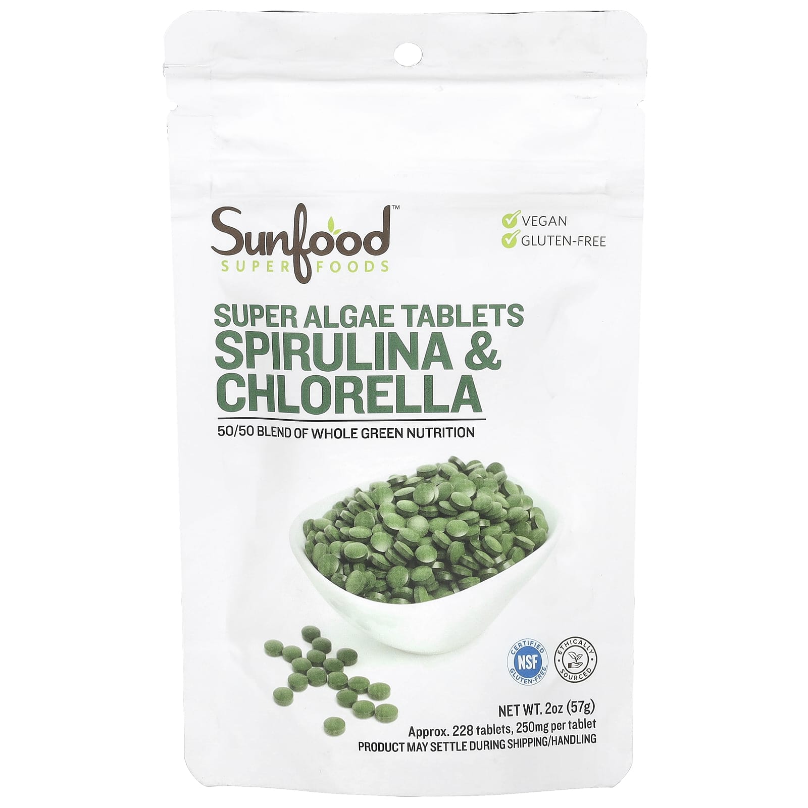 Espirulina y Chlorella Tabletas