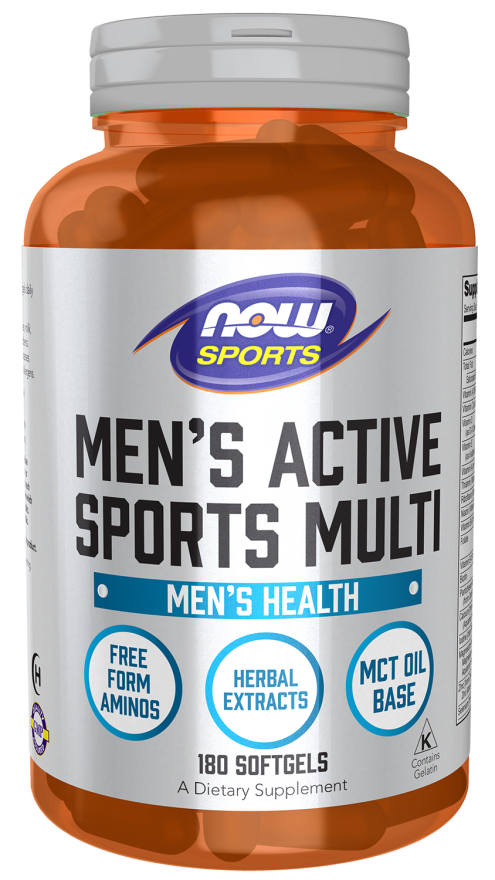 Cápsulas blandas multivitamínicas deportivas para hombres