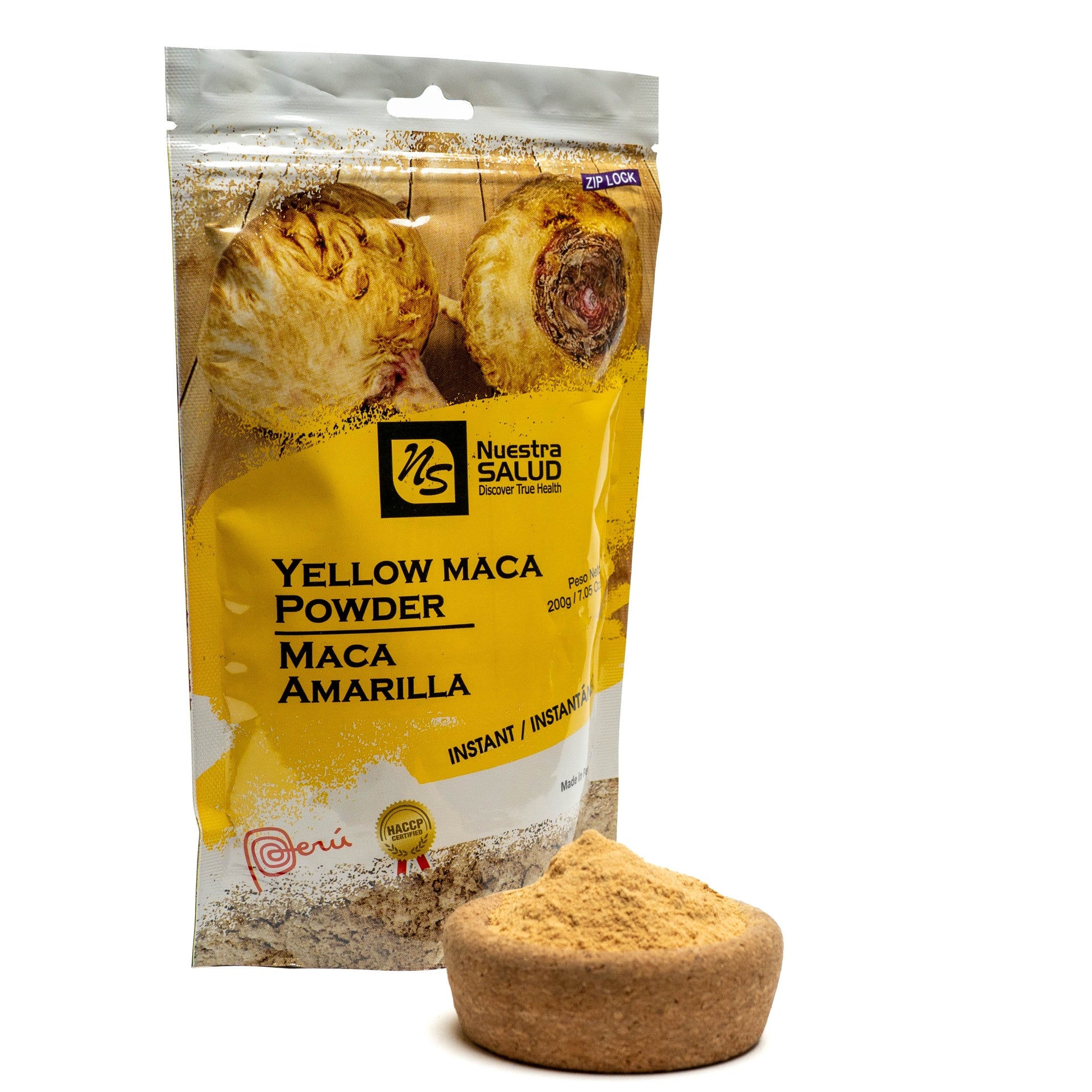 HARINA DE MACA AMARILLA GELATINIZADA