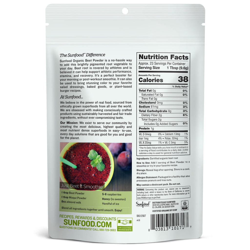 ORGANIC BEET POWDER