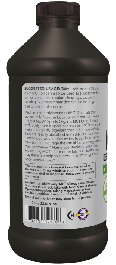 Aceite MCT, orgánico