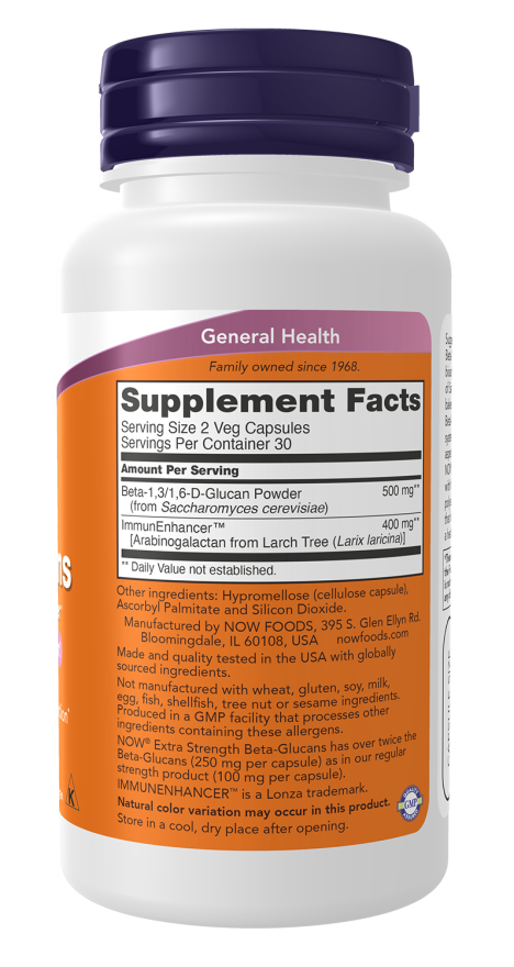 Betaglucanos con ImmunEnhancer™, cápsulas vegetales extra fuertes