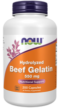 Cápsulas de gelatina de res de 550 mg