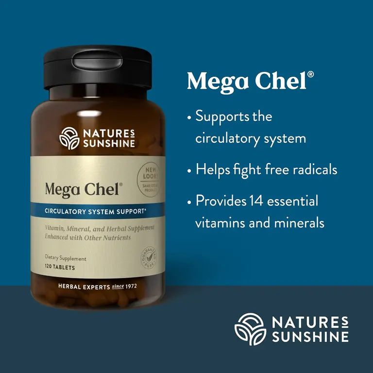 Mega-Chel, suplemento dietético para el sistema circulatorio