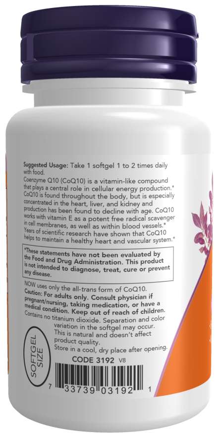 Cápsulas blandas de CoQ10 de 50 mg