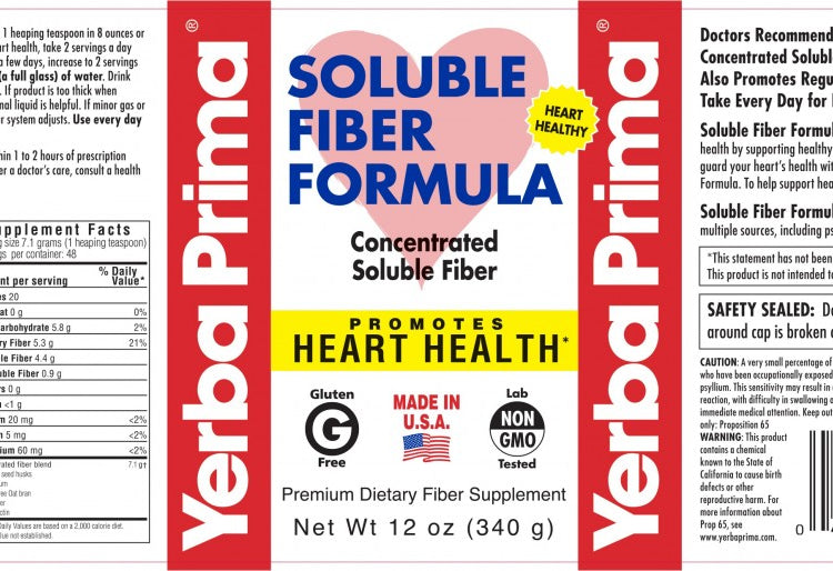 fibra soluble
Fórmula de fibra soluble