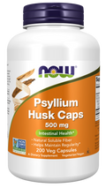 Cápsulas vegetales de cáscara de psyllium de 500 mg