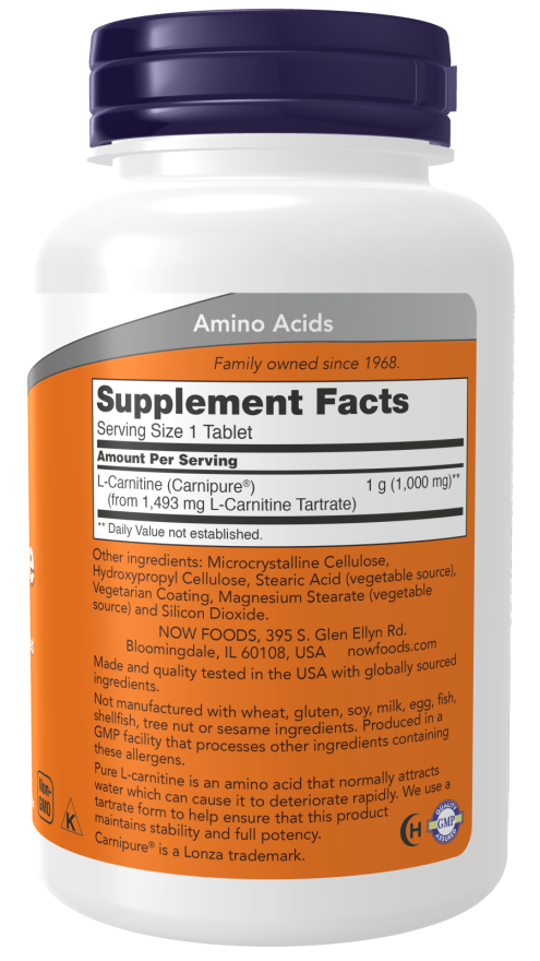 Comprimidos de L-Carnitina 1000 mg