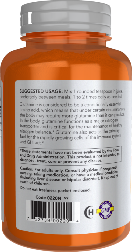 L-glutamina en polvo