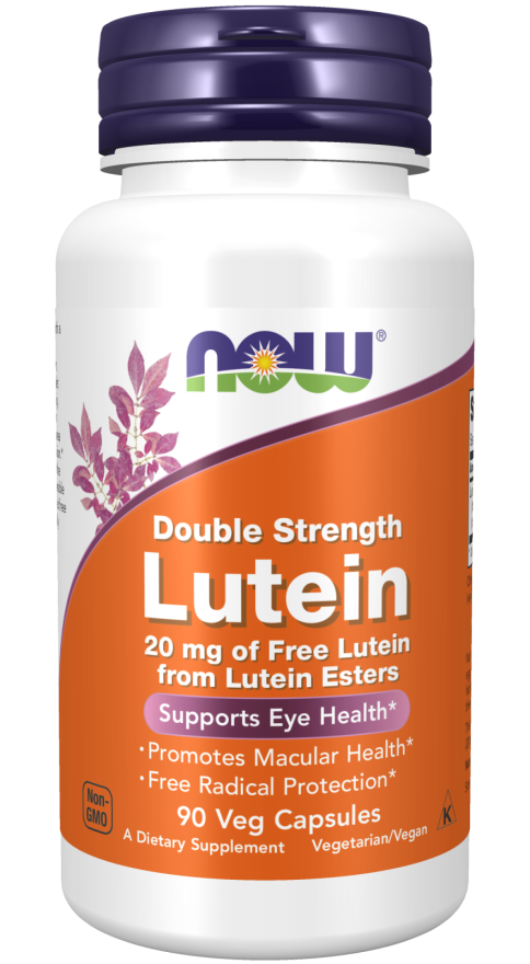 Cápsulas vegetales de luteína de doble potencia de 20 mg