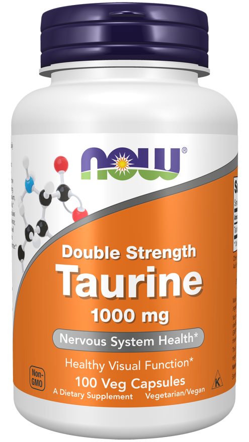 Cápsulas vegetales de taurina de doble potencia de 1000 mg