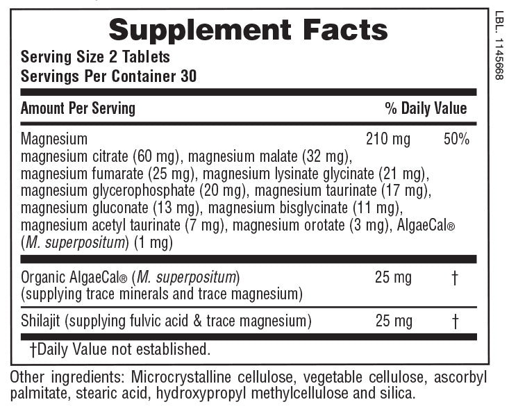 Complejo de magnesio KalmAssure® 12 comprimidos
60 unidades