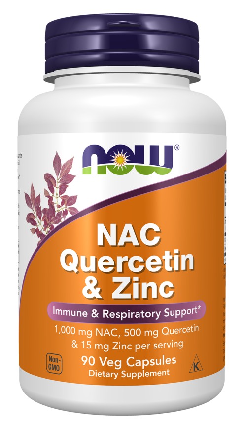 Cápsulas vegetales de quercetina y zinc NAC