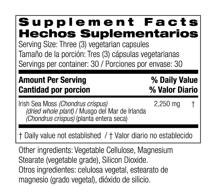 MUSGO DE MAR IRLANDES (Sea moss)