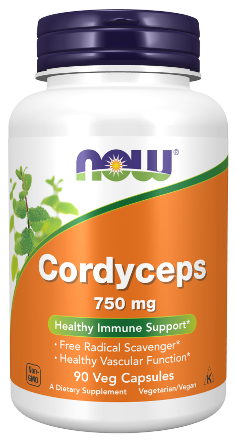 Cápsulas vegetales de Cordyceps 750 mg