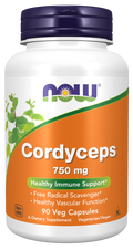 Cápsulas vegetales de Cordyceps 750 mg