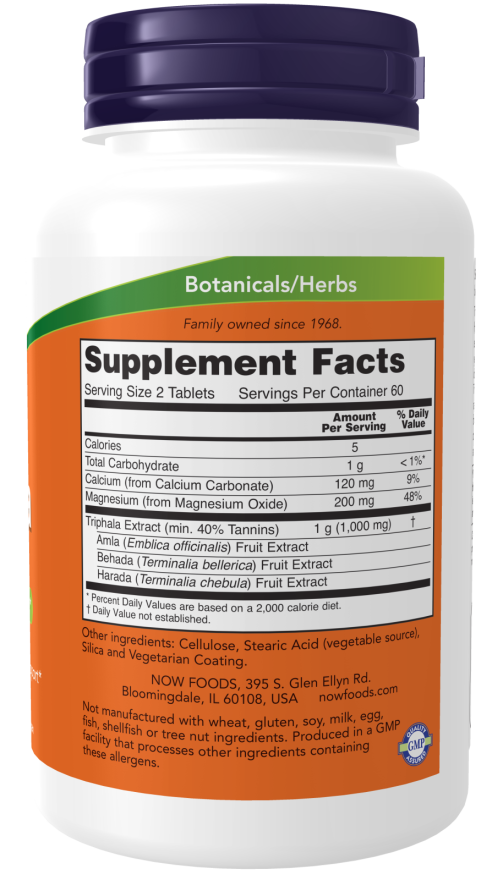 Comprimidos de Triphala 500 mg