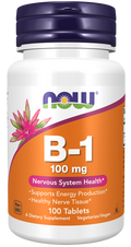 Comprimidos de vitamina B-1 de 100 mg