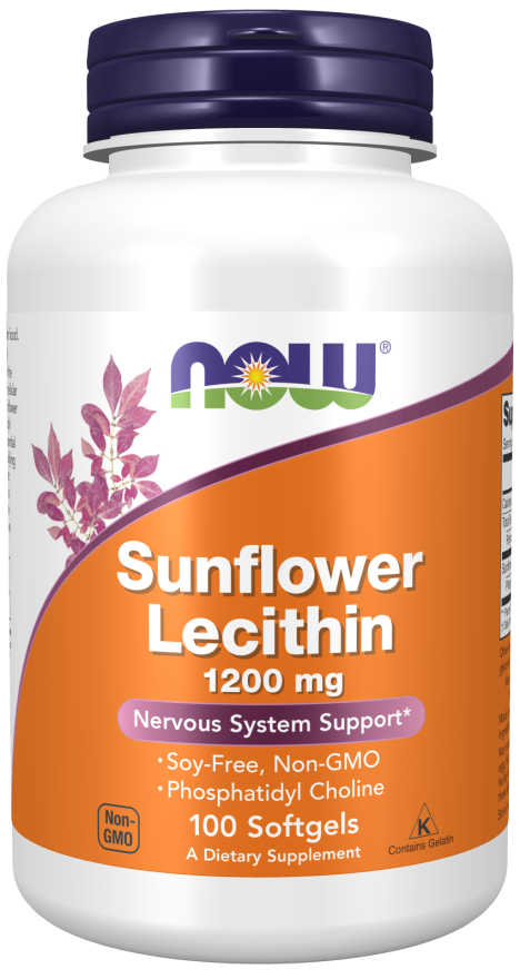 Cápsulas blandas de lecitina de girasol de 1200 mg