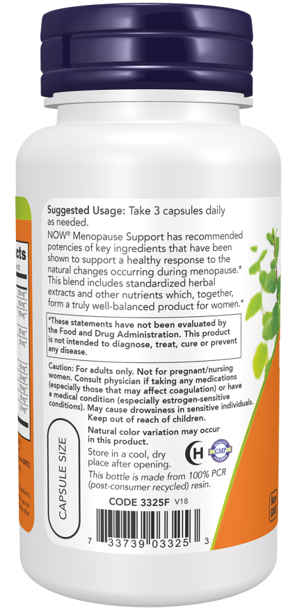 Cápsulas vegetales para la menopausia