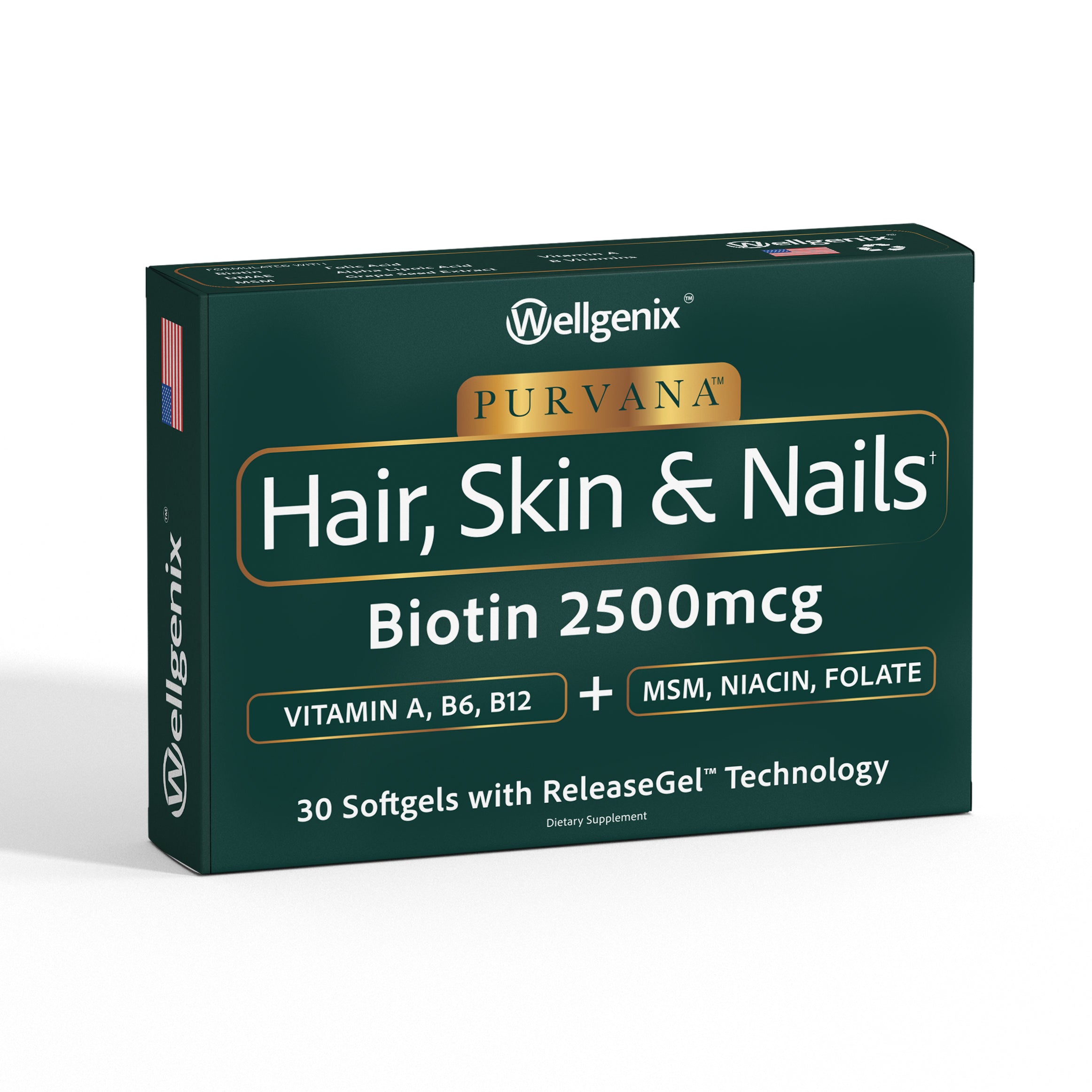 Purvana Cabello, Piel y Uñas 30ct