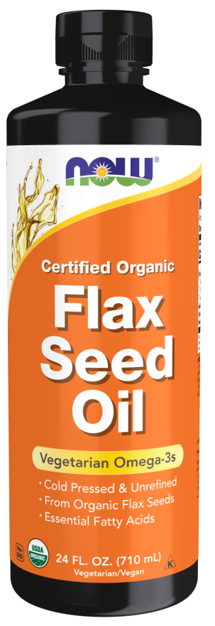 Aceite de linaza líquido, orgánico 24 onz.