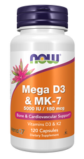 Cápsulas Mega D3 y MK-7 (90 cápsulas)