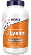 Comprimidos de L-lisina de doble potencia de 1000 mg (250 Tabletas)