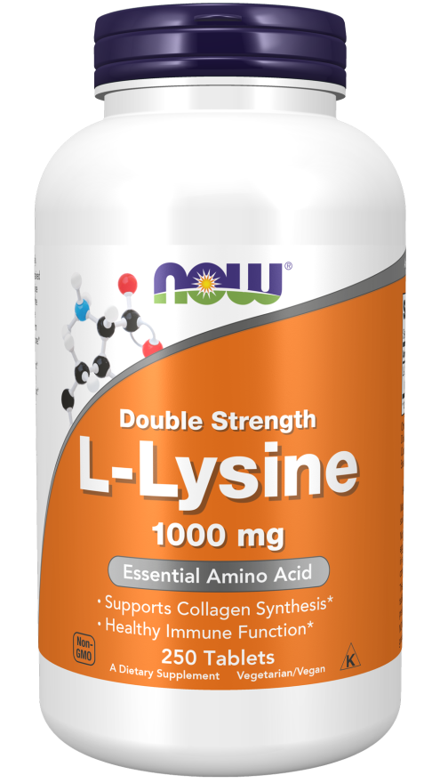 Comprimidos de L-lisina de doble potencia de 1000 mg (250 Tabletas)