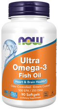 Cápsulas blandas de aceite de pescado Ultra Omega-3 (gelatina bovina)